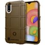 Mobigear Rugged Shield Coque Samsung Galaxy A01 Coque arrière en TPU Souple Anti-Chocs - Marron