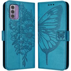 Mobigear Butterfly Housse Nokia G42 Etui Porte-Monnaie - Bleu