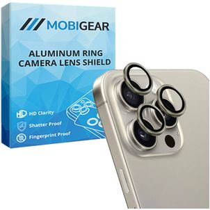 Mobigear Single iPhone 16 Pro Verre trempé Protection Objectif Caméra - Compatible Coque - Argent