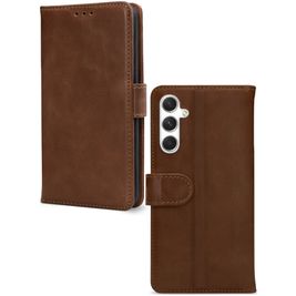 Mobilize Wallet Housse Samsung Galaxy A34 Etui en Cuir Véritable Porte-Monnaie - Marron
