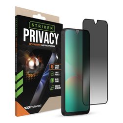 Striker Xtreme Impact Privacy Samsung Galaxy A26 Verre trempé Protection d'écran - Compatible coque - Noir