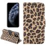 Mobigear Leopard iPhone 12 Mini Étui Portefeuille - Jaune