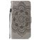 Mobigear Mandala Housse Motorola Moto E6s (2020) Etui Porte-Monnaie - Gris