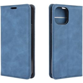 Mobigear Retro Slim Housse iPhone 12 Pro Etui Porte-Monnaie - Bleu