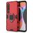Mobigear Armor Ring Coque Xiaomi Mi 10 Coque arrière Rigide Anti-Chocs avec Anneau-Support - Rouge