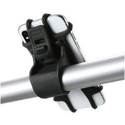 Mobigear Essentials Support vélo Fixation guidon Pince - Universel (max 15 cm x 8 cm) - Noir