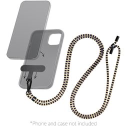Mobilize Lanyard Cordon de téléphone universel réglable - Marron / Bleu