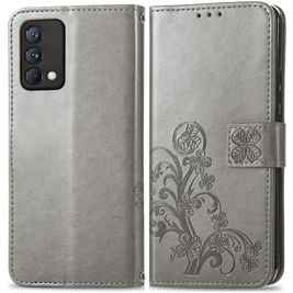 Mobigear Clover Housse Realme GT Master Edition Etui Porte-Monnaie - Gris