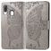 Mobigear Butterfly Housse Samsung Galaxy A40 Etui Porte-Monnaie - Gris