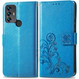 Mobigear Clover Housse TCL 30 SE Etui Porte-Monnaie - Bleu