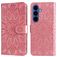Mobigear Sunflower Housse Samsung Galaxy S26 Plus Etui Porte-Monnaie - Rose doré