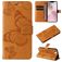 Mobigear Butterfly Housse iPhone 16e Etui Porte-Monnaie - Cognac