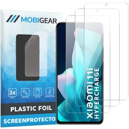 Mobigear Xiaomi Mi 11i Protection d'écran Film - Compatible coque (Lot de 3)