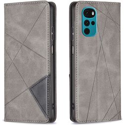 Mobigear Rhombus Slim Housse Motorola Moto G22 Etui - Gris