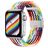 Mobigear Braided Bracelet Nylon Apple Watch Fermeture à pince - 49/46/45/44 mm - Rainbow