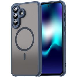 Mobigear Shockproof Coque Samsung Galaxy A37 MagSafe Coque arrière Rigide - Bleu