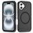 Mobigear Rugged Mag Coque iPhone 16 MagSafe Coque arrière Rigide Anti-Chocs - Noir