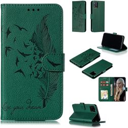 Mobigear Feather Housse iPhone 11 Pro Etui Porte-Monnaie - Vert