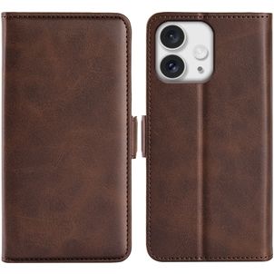 Mobigear Slim Magnet Housse iPhone 16 Pro Max Etui Porte-Monnaie - Marron