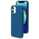 Mobiparts Coque iPhone 12 Mini Coque arrière en Silicone - Blueberry Blue