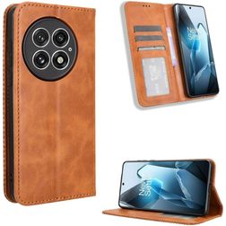 Mobigear Sensation Housse OnePlus 13 Etui Porte-Monnaie - Marron