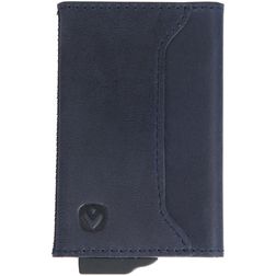 Valenta Card Case Plus - Porte Cartes en en Cuir véritable - 7 Cartes - Vintage Blue