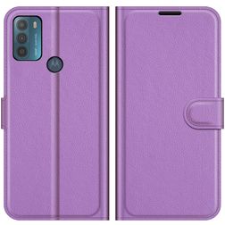 Mobigear Classic Housse Motorola Moto G50 Etui Porte-Monnaie - Violet