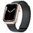 Mobigear Loop Mag Bracelet Silicone Apple Watch Fermeture magnétique - 49/46/45/44 mm - Noir