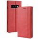 Mobigear Sensation Housse Samsung Galaxy S10 Etui Porte-Monnaie - Rouge