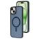 Mobiparts Hardcover Coque iPhone 15 Plus MagSafe Coque arrière Rigide - Satin Blue