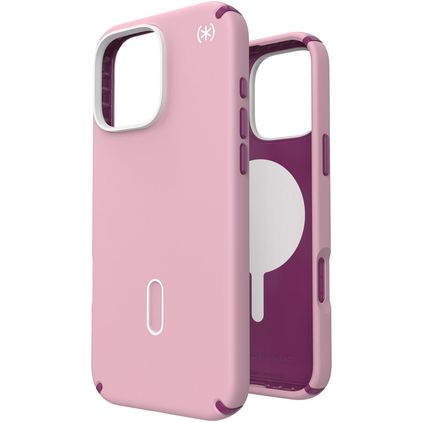 Speck Presidio2 Pro iPhone 16 Pro Max MagSafe Plastique rigide Coque arrière Antichoc - Rose