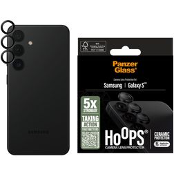 PanzerGlass Ceramic Hoops Samsung Galaxy S25 Verre trempé Protection Objectif Caméra - Compatible Coque