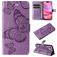 Mobigear Butterfly Housse iPhone 16 Etui Porte-Monnaie - Violet
