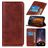 Mobigear Classic Elegance Housse iPhone 13 Etui Porte-Monnaie - Marron