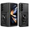 Mobigear Armor Ring Cam Slide Coque Samsung Galaxy Z Fold 7 Coque arrière Rigide Anti-Chocs avec Anneau-Support et Protecteur Lentilles - Noir