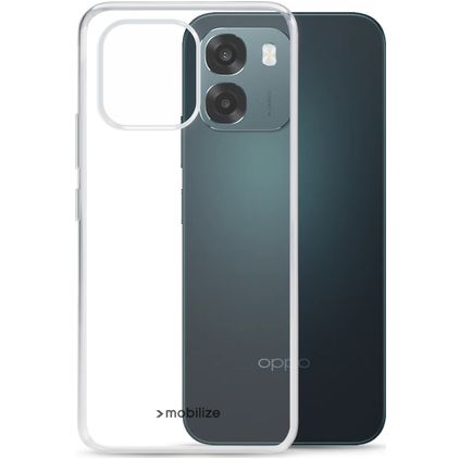 Mobilize Gelly Case Coque Transparente OPPO A6 Coque arrière en TPU Souple - Transparent