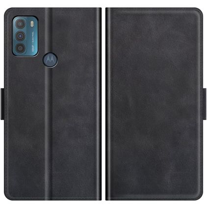 Mobigear Slim Magnet Housse Motorola Moto G50 Etui Porte-Monnaie - Noir
