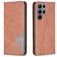 Mobigear Rhombus Slim Samsung Galaxy S25 Ultra Étui - Marron
