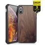 ITSkins HybridFusion Coque iPhone XS Max Coque arrière Rigide Anti-Chocs - Dark Wood