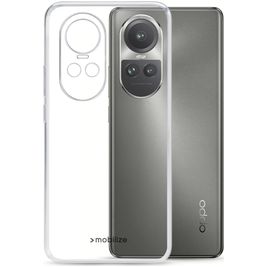 Mobilize Gelly Coque Transparente OPPO Reno 10 Pro Coque arrière en TPU Souple - Transparent