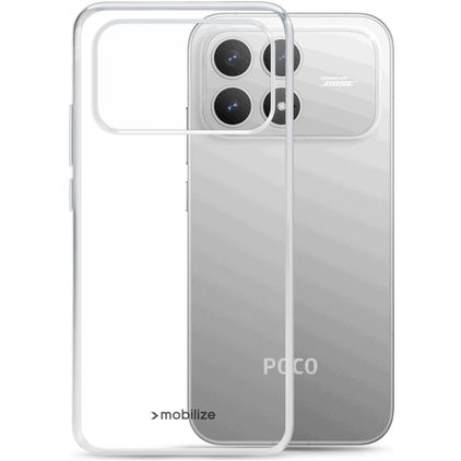 Mobilize Gelly Case Coque Transparente POCO F9 Pro Coque arrière en TPU Souple - Transparent
