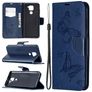 Mobigear Butterfly Housse Xiaomi Redmi Note 9 Etui Porte-Monnaie - Bleu