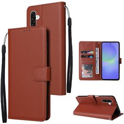 Mobigear Wallet Housse Samsung Galaxy A57 Etui Porte-Monnaie - Marron
