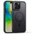 Mobigear Shockproof Coque iPhone 16 Pro Max MagSafe Coque arrière Rigide - Noir