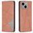 Mobigear Rhombus Slim Housse iPhone 15 Plus Etui - Marron
