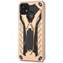 Mobigear Armor Stand Coque Realme C21Y Coque arrière Rigide Anti-Chocs avec Support Amovible - Or
