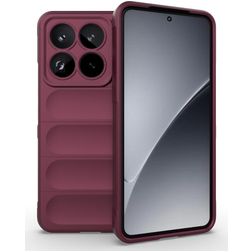 Mobigear Bumpy Xiaomi 15 Pro TPU souple Coque arrière - Bordeaux