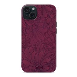 MIO Coque iPhone 14 MagSafe Coque arrière Rigide - Berry Blooms