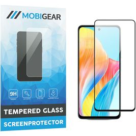 Mobigear Premium OPPO A58 4G Verre trempé Protection d'écran - Compatible Coque - Noir