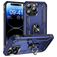 Mobigear Armor Ring Coque iPhone 15 Pro Coque arrière Rigide Anti-Chocs avec Anneau-Support - Bleu